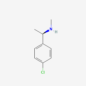 molecular formula C9H12ClN B2482828 [(1R)-1-(4-Chlorophenyl)ethyl]methylamine CAS No. 159053-43-7