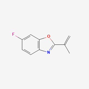 molecular formula C10H8FNO B2482858 6-Fluoro-2-(prop-1-en-2-yl)benzo[d]oxazole CAS No. 1373278-76-2