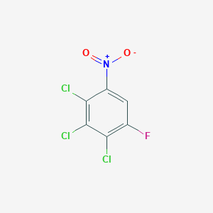 molecular formula C6HCl3FNO2 B024829 2,3,4-Trichloro-1-fluoro-5-nitrobenzene CAS No. 104455-89-2