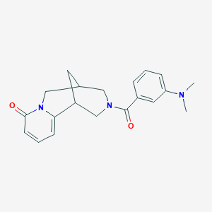 3-(3-(dimethylamino)benzoyl)-3,4,5,6-tetrahydro-1H-1,5-methanopyrido[1,2-a][1,5]diazocin-8(2H)-one