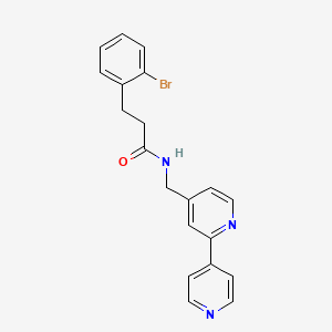 N-([2,4'-bipyridin]-4-ylmethyl)-3-(2-bromophenyl)propanamide