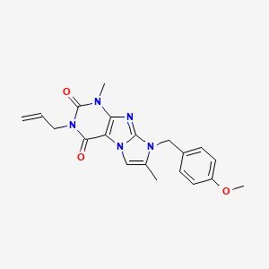 6-[(4-Methoxyphenyl)methyl]-4,7-dimethyl-2-prop-2-enylpurino[7,8-a]imidazole-1,3-dione