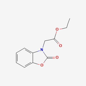 molecular formula C11H11NO4 B2483014 Ethyl (2-oxo-1,3-benzoxazol-3(2H)-yl)acetate CAS No. 13610-51-0