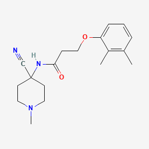molecular formula C18H25N3O2 B2483045 N-(4-cyano-1-methylpiperidin-4-yl)-3-(2,3-dimethylphenoxy)propanamide CAS No. 1355617-68-3