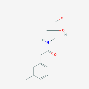 molecular formula C14H21NO3 B2483065 N-(2-hydroxy-3-methoxy-2-methylpropyl)-2-(3-methylphenyl)acetamide CAS No. 1334368-95-4