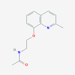 molecular formula C14H16N2O2 B2483139 N-{2-[(2-methylquinolin-8-yl)oxy]ethyl}acetamide CAS No. 312504-24-8
