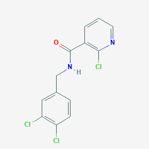 molecular formula C13H9Cl3N2O B2483193 N3-(3,4-dichlorobenzyl)-2-chloronicotinamide CAS No. 540529-98-4