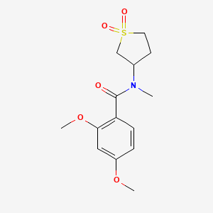 molecular formula C14H19NO5S B2483230 N-(1,1-dioxo-1lambda6-thiolan-3-yl)-2,4-dimethoxy-N-methylbenzamide CAS No. 898413-29-1