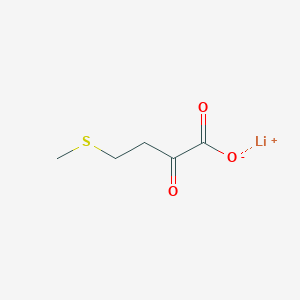 molecular formula C5H7LiO3S B2483300 lithium(1+) 4-(methylsulfanyl)-2-oxobutanoate CAS No. 2413896-54-3