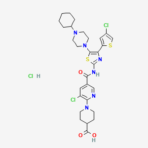molecular formula C29H35Cl3N6O3S2 B2483305 Avatrombopag hydrochloride 