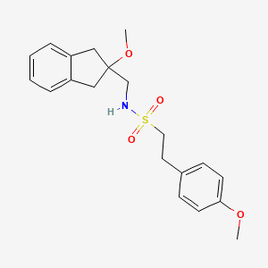 molecular formula C20H25NO4S B2483412 N-((2-methoxy-2,3-dihydro-1H-inden-2-yl)methyl)-2-(4-methoxyphenyl)ethanesulfonamide CAS No. 2034261-67-9