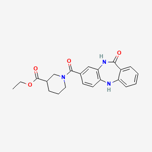 ethyl 1-(11-oxo-10,11-dihydro-5H-dibenzo[b,e][1,4]diazepine-8-carbonyl)piperidine-3-carboxylate