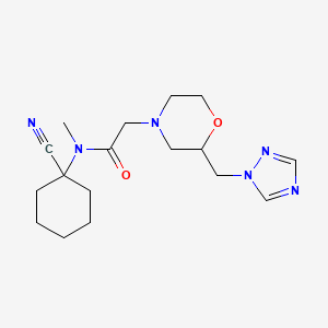 N-(1-cyanocyclohexyl)-N-methyl-2-{2-[(1H-1,2,4-triazol-1-yl)methyl]morpholin-4-yl}acetamide