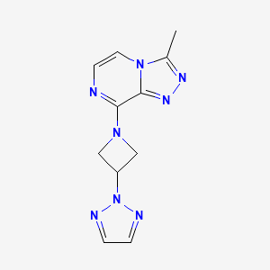 3-Methyl-8-[3-(triazol-2-yl)azetidin-1-yl]-[1,2,4]triazolo[4,3-a]pyrazine
