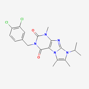 3-(3,4-dichlorobenzyl)-8-isopropyl-1,6,7-trimethyl-1H-imidazo[2,1-f]purine-2,4(3H,8H)-dione