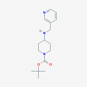 molecular formula C16H25N3O2 B2483543 tert-Butyl 4-((pyridin-3-ylmethyl)amino)piperidine-1-carboxylate CAS No. 206274-21-7