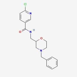 N-[(4-benzylmorpholin-2-yl)methyl]-6-chloropyridine-3-carboxamide