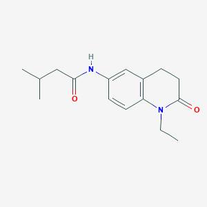 N-(1-ethyl-2-oxo-1,2,3,4-tetrahydro-6-quinolinyl)-3-methylbutanamide