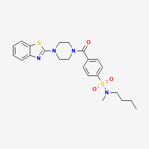 4-(4-(benzo[d]thiazol-2-yl)piperazine-1-carbonyl)-N-butyl-N-methylbenzenesulfonamide