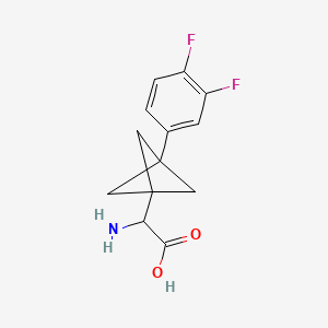 2-Amino-2-[3-(3,4-difluorophenyl)-1-bicyclo[1.1.1]pentanyl]acetic acid