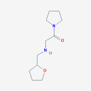 2-[(Oxolan-2-ylmethyl)amino]-1-(pyrrolidin-1-yl)ethan-1-one