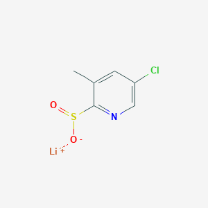 molecular formula C6H5ClLiNO2S B2483695 Lithium(1+)ion5-chloro-3-methylpyridine-2-sulfinate CAS No. 2241130-28-7