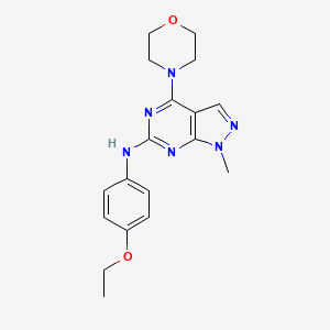 (4-Ethoxyphenyl)(1-methyl-4-morpholin-4-ylpyrazolo[5,4-d]pyrimidin-6-yl)amine