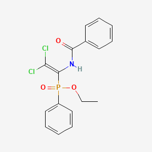 Ethyl (1-benzamido-2,2-dichlorovinyl)(phenyl)phosphinate
