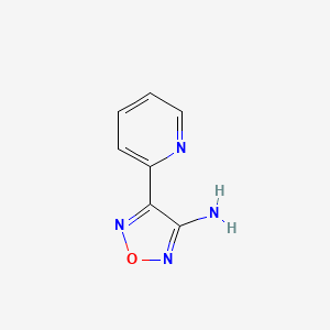 molecular formula C7H6N4O B2483740 4-(Pyridin-2-yl)-1,2,5-oxadiazol-3-amine CAS No. 890095-62-2
