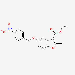 Ethyl 2-methyl-5-[(4-nitrophenyl)methoxy]-1-benzofuran-3-carboxylate