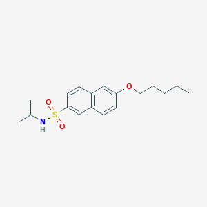 6-(pentyloxy)-N-(propan-2-yl)naphthalene-2-sulfonamide