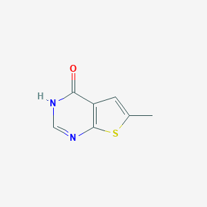 molecular formula C7H6N2OS B024838 6-Methyl-3H-thieno[2,3-d]pyrimidin-4-one CAS No. 108831-66-9