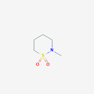 molecular formula C5H11NO2S B2483850 2-methyl-1lambda6,2-thiazinane-1,1-dione CAS No. 54531-78-1