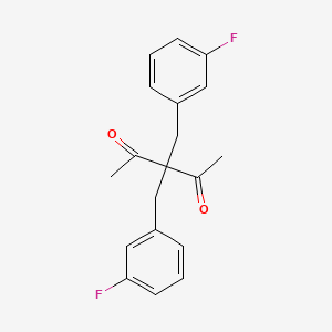molecular formula C19H18F2O2 B2483857 3,3-Bis(3-fluorobenzyl)-2,4-pentanedione CAS No. 477847-91-9