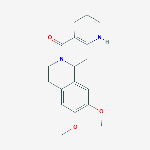 molecular formula C18H22N2O3 B2483934 2,3-dimethoxy-5,6,9,10,11,12,13,13a-octahydro-8H-isoquino[2,1-g][1,6]naphthyridin-8-one CAS No. 866049-94-7