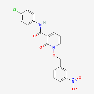 N-(4-chlorophenyl)-1-((3-nitrobenzyl)oxy)-2-oxo-1,2-dihydropyridine-3-carboxamide