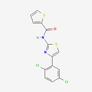 N-(4-(2,5-dichlorophenyl)thiazol-2-yl)thiophene-2-carboxamide