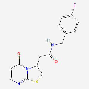 N-(4-fluorobenzyl)-2-(5-oxo-3,5-dihydro-2H-thiazolo[3,2-a]pyrimidin-3-yl)acetamide