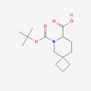 6-(tert-Butoxycarbonyl)-6-azaspiro[3.5]nonane-7-carboxylic acid