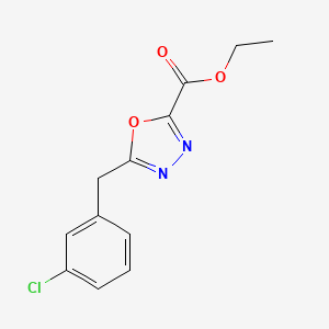 Ethyl 5-(3-chlorobenzyl)-1,3,4-oxadiazole-2-carboxylate