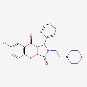 7-Chloro-2-(2-morpholinoethyl)-1-(pyridin-2-yl)-1,2-dihydrochromeno[2,3-c]pyrrole-3,9-dione