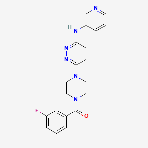 (3-Fluorophenyl)(4-(6-(pyridin-3-ylamino)pyridazin-3-yl)piperazin-1-yl)methanone