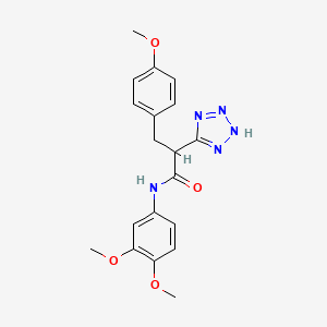 N-(3,4-dimethoxyphenyl)-3-(4-methoxyphenyl)-2-(2H-tetrazol-5-yl)propanamide