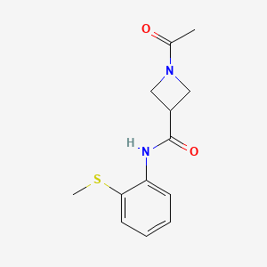 1-acetyl-N-(2-(methylthio)phenyl)azetidine-3-carboxamide