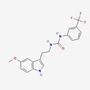 N-[2-(5-methoxy-1H-indol-3-yl)ethyl]-N'-[3-(trifluoromethyl)phenyl]urea