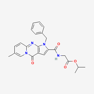 Isopropyl 2-(1-benzyl-7-methyl-4-oxo-1,4-dihydropyrido[1,2-a]pyrrolo[2,3-d]pyrimidine-2-carboxamido)acetate