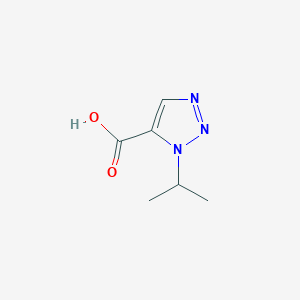 molecular formula C6H9N3O2 B2484235 1-(1-Methylethyl)-1H-1,2,3-triazole-5-carboxylic acid CAS No. 1198437-54-5