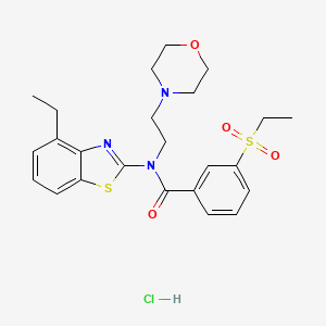 N-(4-ethylbenzo[d]thiazol-2-yl)-3-(ethylsulfonyl)-N-(2-morpholinoethyl)benzamide hydrochloride