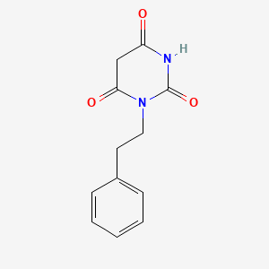 molecular formula C12H12N2O3 B2484262 1-(2-phenylethyl)pyrimidine-2,4,6(1H,3H,5H)-trione CAS No. 251468-79-8