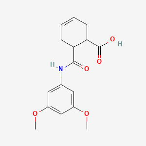 molecular formula C16H19NO5 B2484279 6-[(3,5-dimethoxyphenyl)carbamoyl]cyclohex-3-ene-1-carboxylic Acid CAS No. 478046-14-9